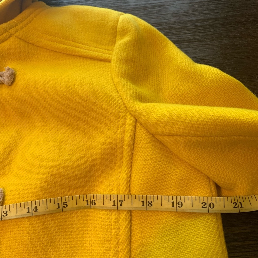J. Crew Yellow Toggle Coat - Picture 9 of 14